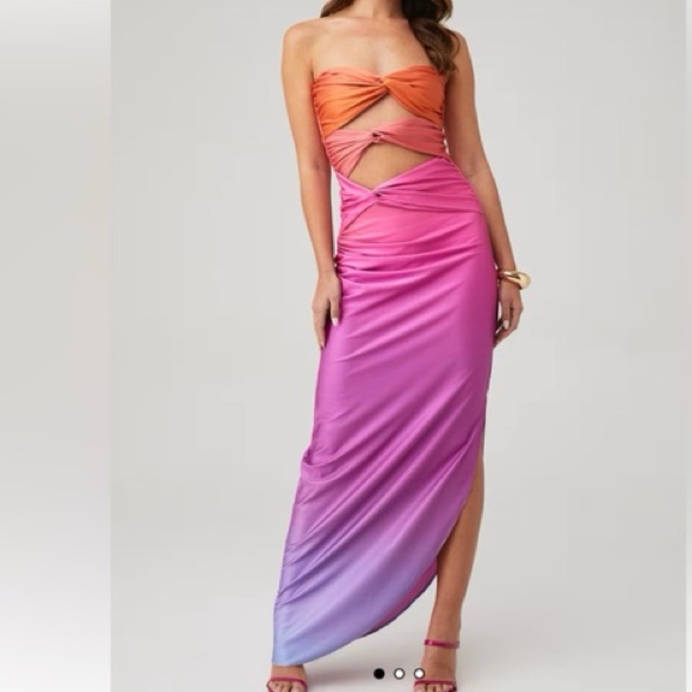 Baobab Collection Orange and Pink Gradient Dress